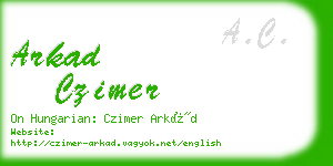 arkad czimer business card